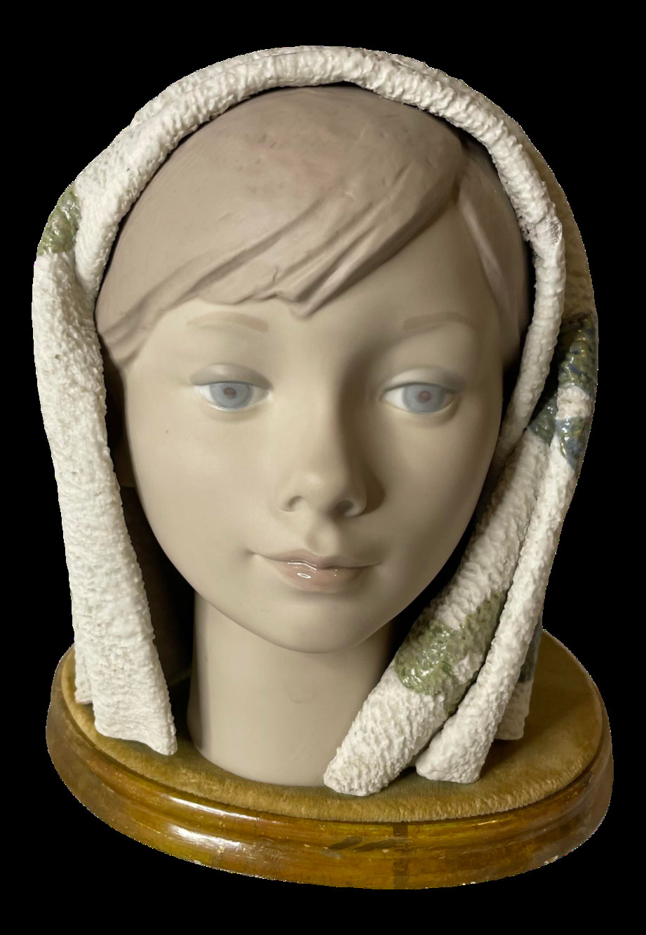 1969 Retired Lladró Bisque Porcelain Girl's Head Bust "Cabeza" 1003